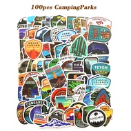 100pcs NATIONAL PARK LOGO Vinyl Decal graffiti STICKERS bomb for laptop, fridge, luggage & etc