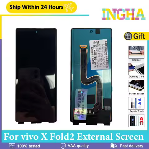 Original AMOLED 6.53"For vivo X Fold2 Small LCD Touch Screen Digitizer Assembly Replace For vivo X F