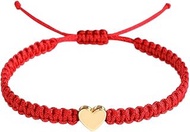 Handmade String Bracelet,14K gold Plated Adjustable Braided Jewelry with Good Luck Amulet and Protec