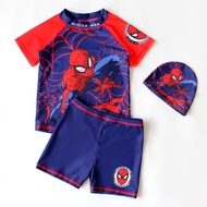 Spider-man Children's Swimsuit + Swimming Trunks Two-piece set - Boys/Teenagers 2piece quick-drying/