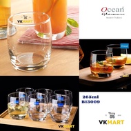 Ocean glass cup set size 265ml (6 cups/set) used to make tea and coffee imported from Thailand, good