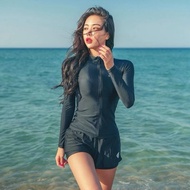 Women's swimsuit with long sleeves and discreet long pants ninja beach sale 2025 Jamity ATD98 DB