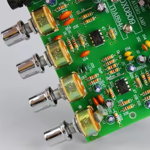 DC12V2A DIY DX-0809 Amplifier Board 40W+40W Channel Stereo Amplificador for Speaker Y4QD