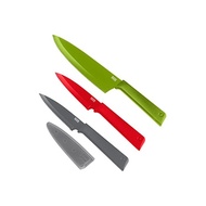 KUHN RIKON COLORI+ knife set/knife set 3 piece set non-stick coating safety car