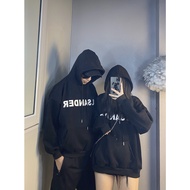 [Real Photo] Jil Sander Cotton Fleece Hoodie Unisex Embossed Leather Print [LanHin90]