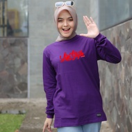 Baju Wanita Kaos Lengan Panjang Jundo Atasan Wanita Hijab Warna Ungu Kaos Senam Kaos OOTD / Myshirt Store