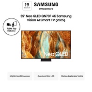 Samsung 55” Neo QLED QN70F 4K Vision AI Smart TV (2025)