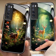 DMY case deer huawei nova5i e y7a nova11 nova4 nova9 y7 nova7 nova10 I i y9 nova3i nova8 nova7 nova2 nova3 pro se prime 2019 lite tempered glass case