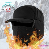 VALENTINE1 Adult Cap&Hats Men Ski Caps Bomber Hats Women Warmer Winter Fur Bomber Plus velvet Earmuf