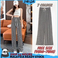 PNT43 Women Plus Size Loose Causal Wide Leg Pants Long