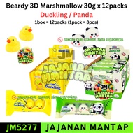 *Halal* Beardy 3D Marshmallow Duckling / Panda 30g x 12packs Halal Viral Candy Peeps [JM5277]