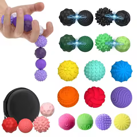 Silicone Magnetic Ball Sensory Toys Sensory Magnetic Suction Ball Stress Relieving Toys Relieve Anxi