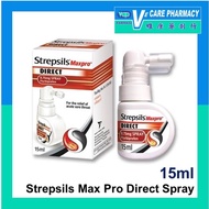 Strepsils Max Pro Direct Spray 15ml (Exp: 09/2026)