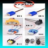 socket bulb H1 H3 H4 H7 H8 H11 9005 9006 Headlight socket ceramic Car light bulb socket single and d