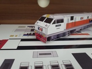 SN07 DIY Papercraft pola kertas Kereta Api Indonesia CC203