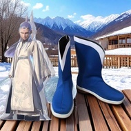 Ao Bing cos shoes Blue boots Ao Bing Blue performance shoes Antique shoes Dragon King Third Prince A