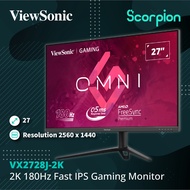 ViewSonic VX2728J-2K 27” 2K 180Hz Fast IPS Gaming Monitor