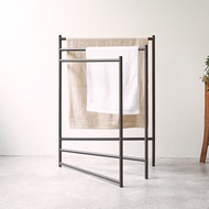 日本天馬 ALBET 復古風室內用折疊式毛巾/浴巾晾曬架-DIY