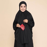 MINI TELEKUNG BERLENGAN LYCRA TELEKUNG BERPOKET TRAVEL MUKENA UMRAH HAJI BERTANGAN