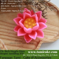 4D jelly silicone mold for lotus shape