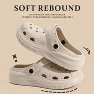 Heavy-Duty Slip-On Sandals, Women's Summer Outdoor Thick Sole Platform Beach Shoes, Anti-Skid Slippe