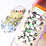 Print Cartoon Shoelace Flat Shoes Board Shoes High-top Shoe Lace Suitable for Men's Shoes Women's Sh