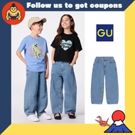 GU Barrel Jeans (KIDS 100–160cm) [Imported from Japan]