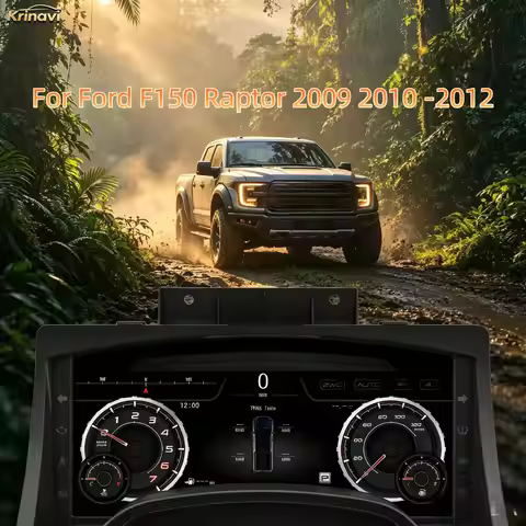 For Ford F150 Raptor 2009 2010-2012 12.3" 1920*932 Digital Cluster Instrument Panel Car Speedometer 