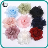 APPEAR 5Pcs Silk Roses Flower Head, 8cm High Quality Artificial Roses Flower, Fashion Organza DIY Bu