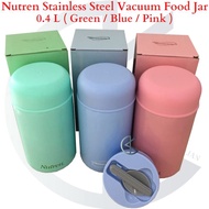 Nutren Thermos 0.4 Litre Thermocafe Stainless Steel Vacuum Food Jar with Spoon / Food Storage