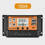MPPT Solar Charge Controller  30A  50A  100A Solar Controller Solar Panel Battery Regulator Dual USB