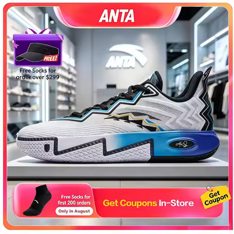 Anta KAI 2 Onyx Kyrie Irving Signature Men Low Top Basketball Shoes Anti‑Slip Professional Practical