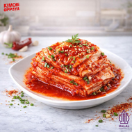 Kimchi Sawi Pedas Korea 500 Gram Halal - Makanan Tradisional Asinan Sayur Fermentasi Bumbu Pedas & M