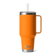 YETI RAMBLER 42 OZ MUG WITH STRAW LID KING CRAB ORANGE