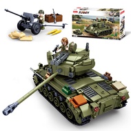 WWII-Medium Tank M26E1/Super Pershing Building Blocks Toy, 2 in 1 Educational Learning Construction 