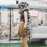 Dinosaur Raptor Skull Mask Cosplay Animal Movable Jaw Party Bone Helmet Halloween Props Gifts S9l9