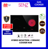 【 DELIVERY BY SELLER 】SENZ  SZ-RI3200I 2 Zone 2800w 2000w Auto Cut Off Hybrid Incuction + Ceramic Co