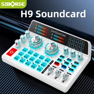 [Sale]E Live soundcard H9 Original 48V Audio USB External Sound Card Mixer Bluetooth for live Streaming Media Ready
