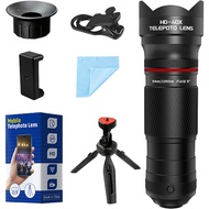 40X Zoom Telephoto Lens Kit for Smartphones, HD Camera Lens with Tripod, iPhone Samsung Compatible