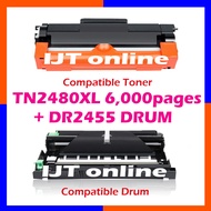 Compatible BROTHER TN2480 TN2480XL DR2455 HL L2375DW DCP L2550DW MFC L2715DW L2750DW DCP L2535dw L25