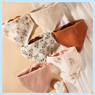 Newborn Cotton Feeding Bib Cotton Triangle Baby Bib Reversible Soft & Absorbent