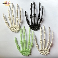 Realistic Halloween Skeleton Hands 2 Pack Plastic Severed Hands for Spooky Setup