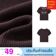 เสื้อยืดแขนสั้นทรงสลิมฟิตสำหรับผู้หญิง Semir สีพื้น รุ่น Snoopy ฤดูร้อน 2025 เสื้อคอกลมพิมพ์ลายแฟชั่