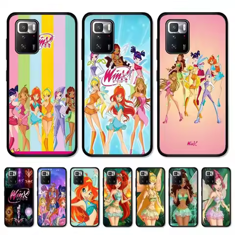 Girl Winx Clubs Phone Case For Redmi Note 4 X 5 A 6 7 8 T 9 9S 10 11 11S 11Epro Poco M3 pro