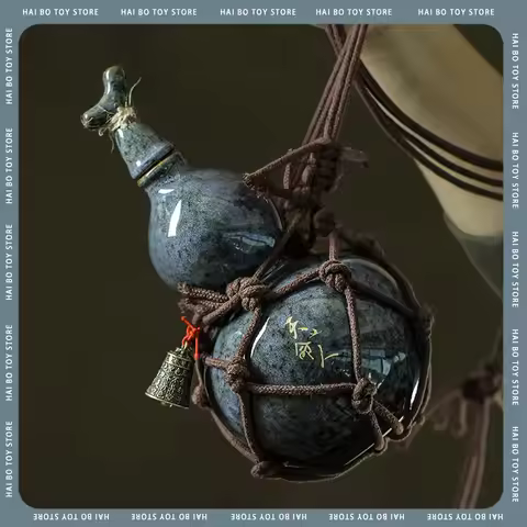 700ml Wukong bottle Gourd Ceramic Cup Destiny Of Heaven Net Bag Wine Gourd Set Diagonally Across The