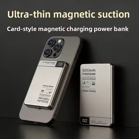 New CCC Magnetic Power Bank For MagSafe External Charger for iPhone Xiaomi Samsung Wireless Outdoor 