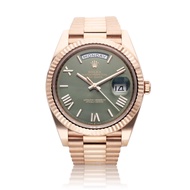 Rolex Day-Date Reference 228235, a rose gold automatic wristwatch with day date, Circa 2022