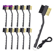 15Pcs Golf Club Brush and Club Groove Cleaner,Double Sided Cleaning Groove Cleaner with Clips Black