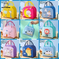 MOCCASINA Aluminum Insulation Cartoon Cute Lunch Bag Insulated Portable Thermal Lunch Bag Food Fresh Cooler Bags Thickened Lunch Box Hangbag Children