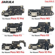 USB Charger Charging Port Dock Connector Charging Board Flex Cable For Xiaomi Poco X3 X5 X4 Pro 5G  